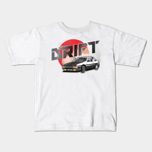 Touge Drift Japanese Car Turbo Drifting Kids T-Shirt